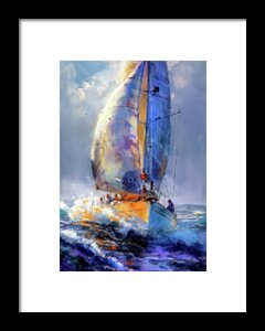 Justyna Jaszke JBJart - Sailing sport art #sailing #yacht