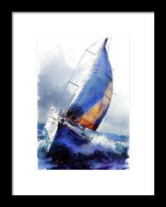 Justyna Jaszke JBJart - Sailing sport art #sailing #yacht